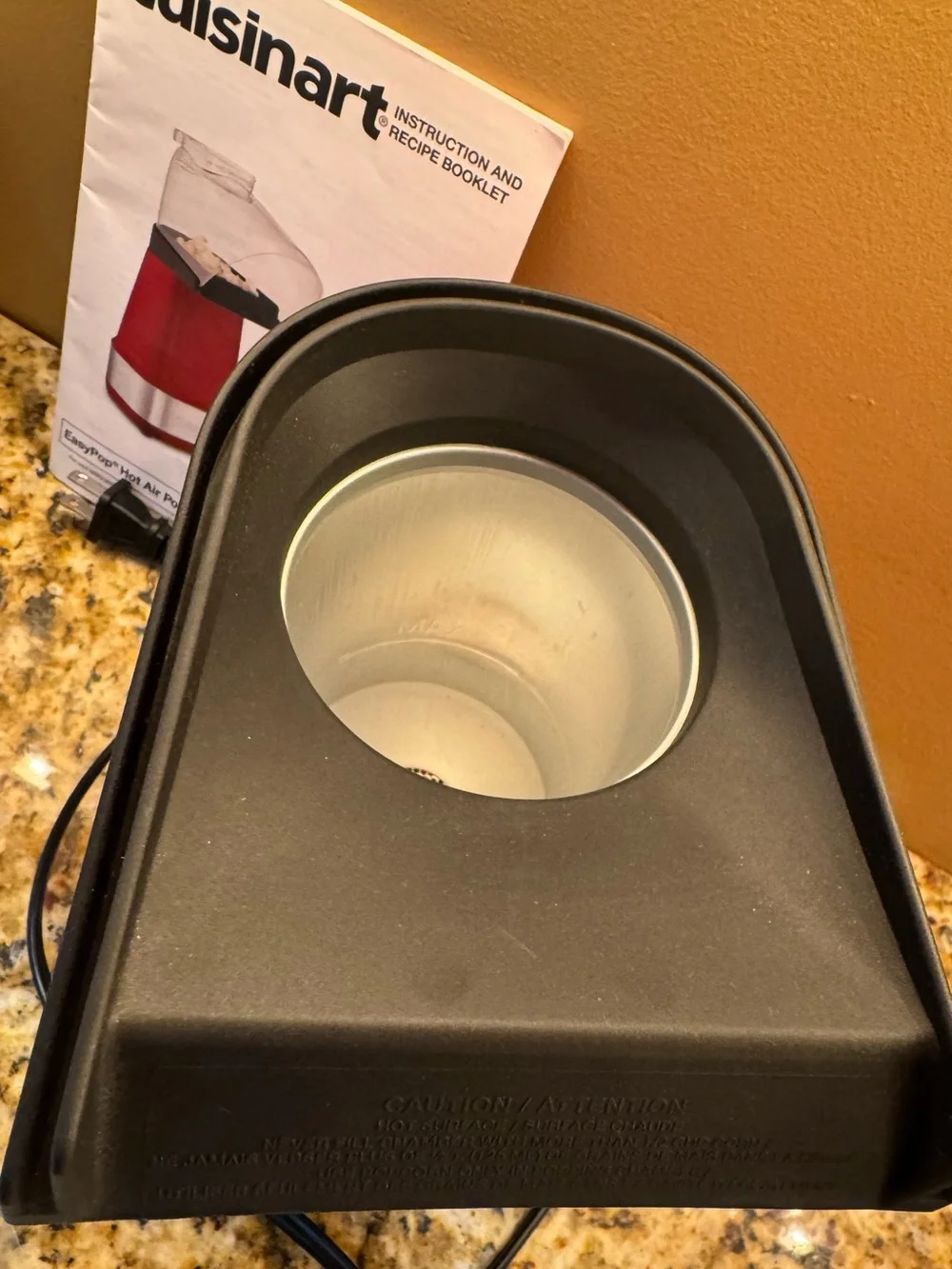Cuisinart Red and Silver Hot Air Easy Popcorn 🍿 Maker CPM-150 Clean/ Fun